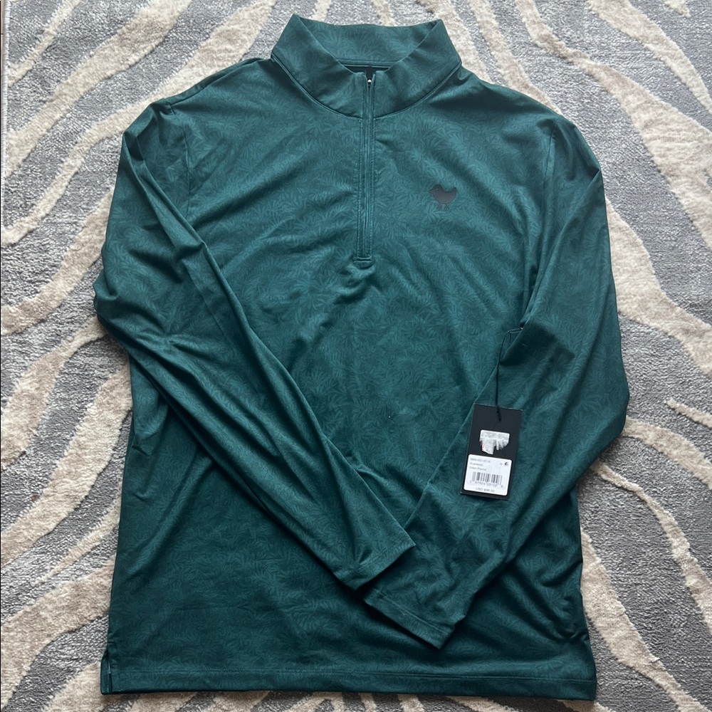 Green Quarter-Zip Pullover Bad Birdie